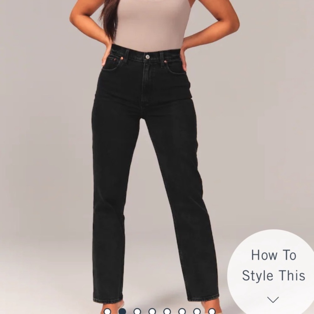 Abercrombie 90s straight ultra high rise jeans